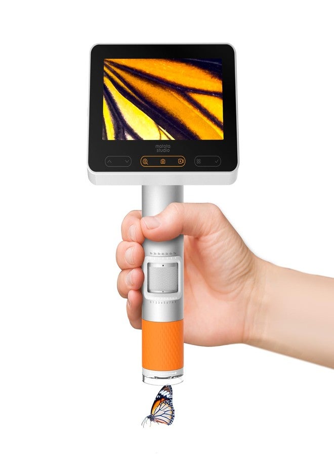 matatastudio MX2-A Handheld Microscope for Kids, Portable Digital Microscope 100-1600X with 4.3-inch 1080P LCD Screen, MatataStudio Wireless USB Educational Microscopes for Kids & Adults - Image 1